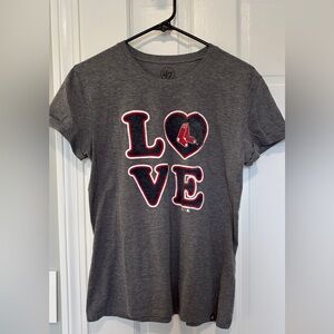 Gray Red Sox Graphic T-Shirt